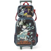 Kit Mochila de Rodinhas Lancheira Luxcel My Hero Academia