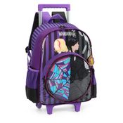 Mochila de Rodinhas Com Alça Luxcel Wandinha Roxo