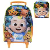 Kit Mochila de Rodinhas e Lancheira Xeryus 16 Cocomelon X2