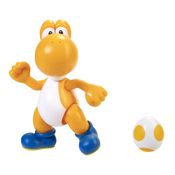 Boneco Super Mario Articulado Yoshi Laranja 10cm - Candide