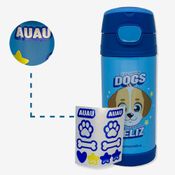 Garrafa Térmica Infantil Com Adesivo Eu Amo Dogs – Zonacriativa