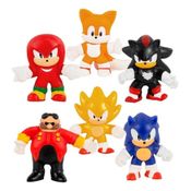 Boneco Goo Jit Zu Do Sonic Pack Com 6 Figuras Estica - Sunny