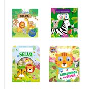 Coleção Infantil Bichinhos da Selva - Kit com 5 Livrinhos