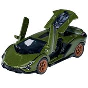 Miniatura Carro Lamborghini Sian Fkp 37 1/64 Verde Majorette