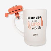 Caneca com Campainha Minha Vida é um Litro Aberto – Zonacriativa