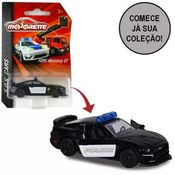 Miniatura Carro Ford Mustang Police S.O.S Cars 1/64 Preto Majorette
