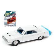 Miniatura Carro Dodge Dart 1970 1/64 Branco Johnny Light