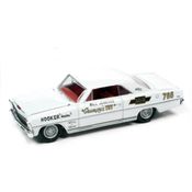 Miniatura Carro Chevrolet Nova 1966 Bill Jenkins 1/64 Branco Johnny Light