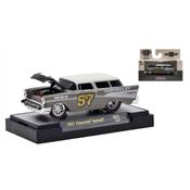 Miniatura Carro Chevrolet Nomad 1957 1/64 Cinza M2 Machines