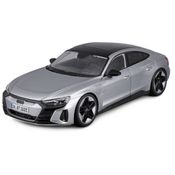 Miniatura Carro Audi Rs E-Tron Gt 2022 1/18 Prata Bburago 11050