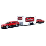 Miniatura Dodge Magnum 06 E Trailer Com Dodge Charger 69 1/64 Maisto 11404