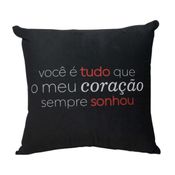 Almofada 40X40Cm Coração Sonhou Zona Criativa 10064802