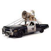 Miniatura Carro Dodge Monaco Bluesmobile 1974 1/18 Auto World AWSS133