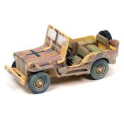 Miniatura Jipe Militar WWII Jeep Willys MB 1/64 Johnny Lightning JHNJLML006B