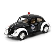 Miniatura Carro Volkswagen Fusca Polícia 1/32 Kinsmart KT5057DP