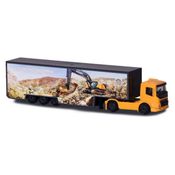 Miniatura Caminhão Baú Volvo FMX Show Truck Construção 1/87 Majorette 212057288