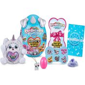 Rainbocorns - Unicórnio Pelúcia Puppycorn Surprise Azul com 7 Surpresas - Fun