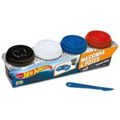 Massinha Hot Wheels 4 Potes 50g - Fun