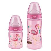 Kit 2 Mamadeiras Nuk Anticólica 300ml+150ml Rosa - PA7063-MG