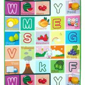Tapete Térmico Infantil Para Atividades Letras 90cm X 120cm