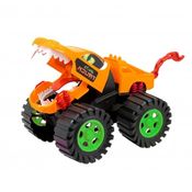 Brinquedo Monster Truck Dino Carrinho Miniatura Picape Fricção 29,5cm