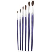 Kit 6 Pincéis Japonês Para Pintura Artística Escolar