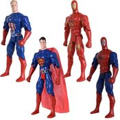 Quarteto De Bonecos Heróis Liga Da Justiça e Vingadores 29cm