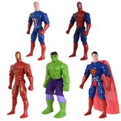 Quinteto De Bonecos Heróis De Liga Da Justiça E Vingadores