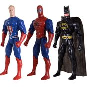 Kit Trio Brinquedos Batmam Homem Aranha Capitão America 29cm
