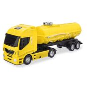 Brinquedo Caminhão Iveco Hi Way Tanque Amarelo