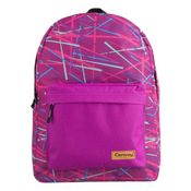 Bolsa Mochila Escolar Lilás Colorida Feminina