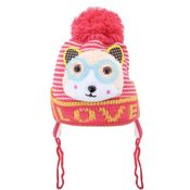 Touca Gorro Infantil Vermelha Gatinho Tamanho Único