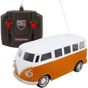 Brinquedo Carrinho De Controle Remoto Kombi Laranja