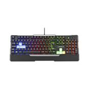 Teclado Gamer Semi Mecânico Warrior Wakiza LED Rainbow - TC208OUT [Reembalado] TC208OUT