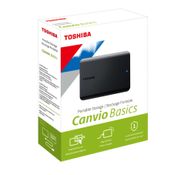 HD Externo Toshiba 4TB Canvio Basics Preto HDTB540XK3CAI