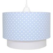 Lustre Tubular Duplo Coroa Azul