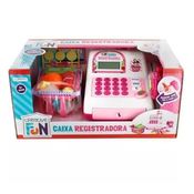 Caixa Registradora Infantil Rosa com Luz e Som - Multkids
