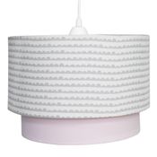 Lustre Tubular Duplo Ondinha Rosa