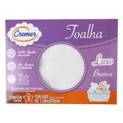 Kit Bebê 3 Toalhas Fraldas 1,20m x 70 cm de Pano Brancas Luxo Cremer