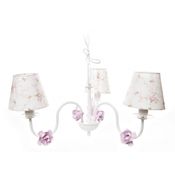 Lustre 3L Simples 6 Flores P Rosa