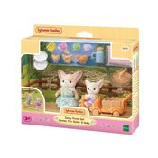 Sylvanian Families Piquenique Ensolarado Irmã e Bebê Raposas-do-deserto