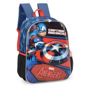 Mochila Infantil de Costas Capitão América Azul - Luxcel