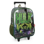 Mochila de Rodinhas Com Alça Hulk Preto - Luxcel