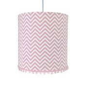 Lustre Tubular Pompom Chevron Rosa