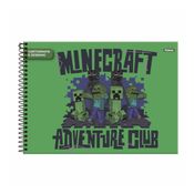 Caderno de Desenho Minecraft 96 Folhas Espiral - Foroni (Ref. 47470) (Disponibilidade: Disponível em 2 dias úteis)