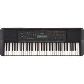 Teclado portátil Yamaha com 61 teclas, 410 vozes e 122 músicas