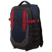 Mochila Escolar Infantil 33cm Marvel Capitão America para Crianças, Azul Escuro