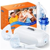 Nebulizador Portátil para Tratamento Respiratório em Adultos e Crianças com Acessórios Completos para Viagens ou Uso Doméstico, 110V POCHUMIDUU,