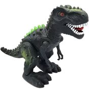 Tiranossauro Rex Elétrico Dinossauro LEDs Articulável Verde