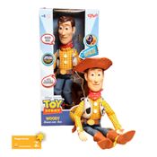 Brinquedo Boneco Woody Disney Toy Story Com Som E Chapéu Removível